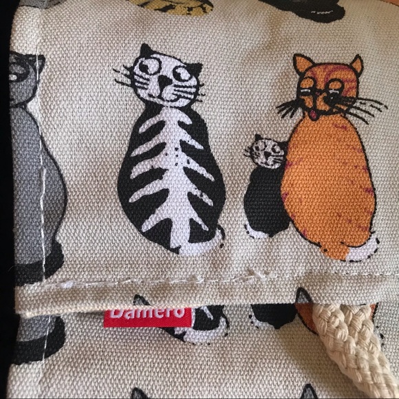 🛍Cute Cat Canvas Roll Brush Pencil Holder - Picture 2 of 5